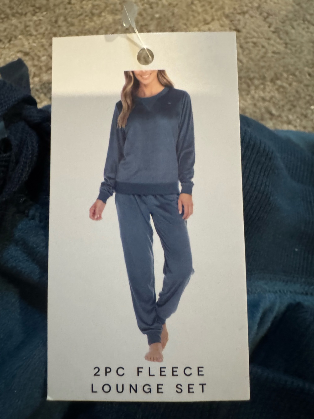 Honeydew 2PC Fleece Lounge Set - Blue - size L